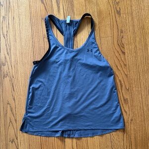 Under Armour Women's Gray and Black Racerback Tank Top